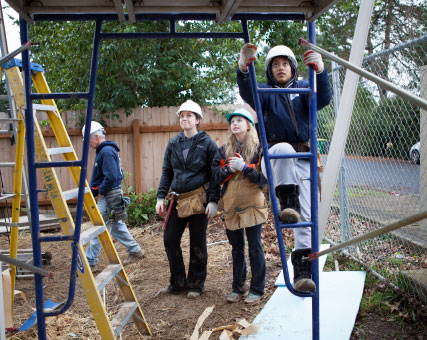 Photo of students doing construction. Link to Gifts That Pay You Income. Photo of students doing construction. Link to Gifts That Pay You Income.